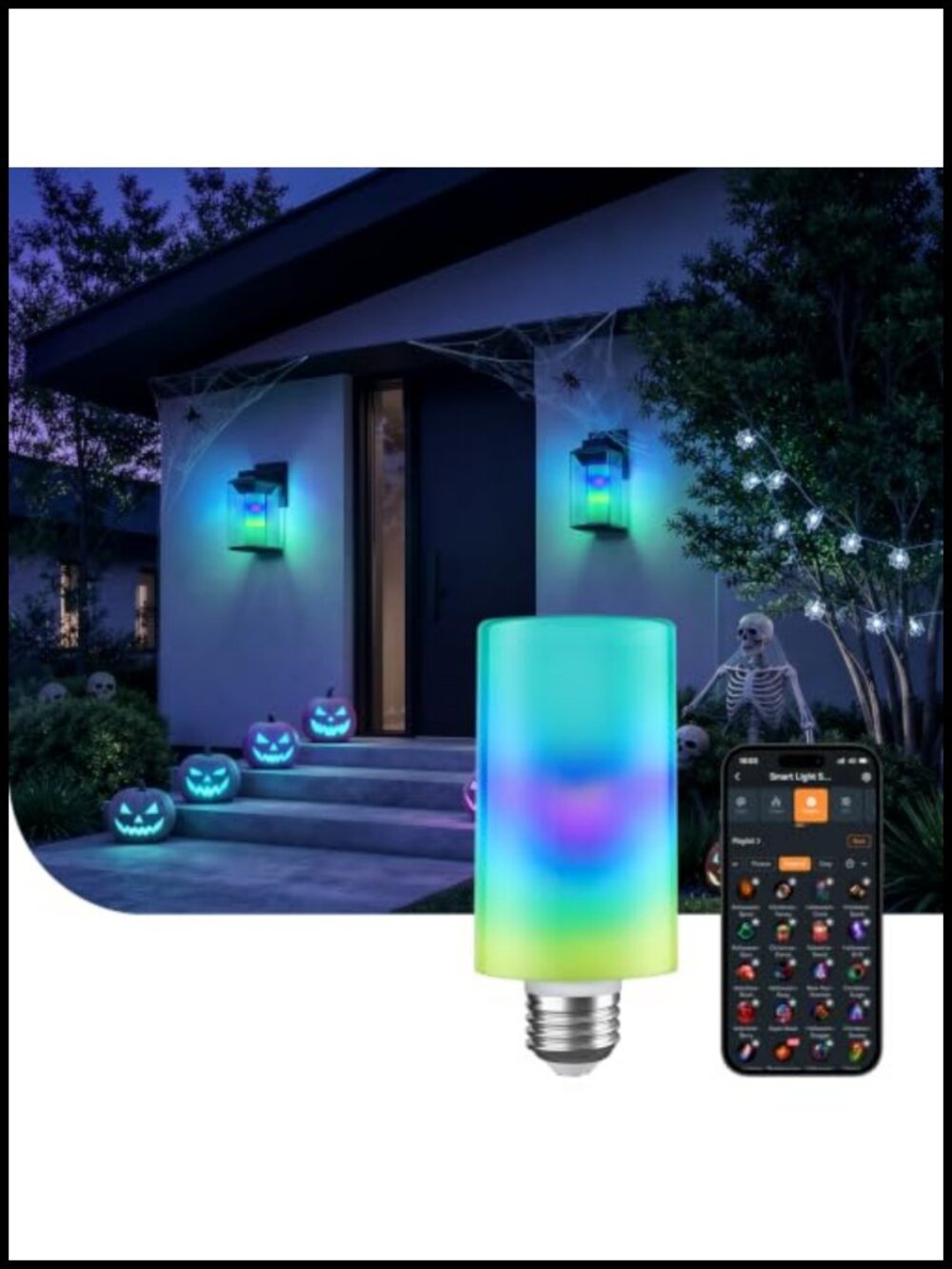 Linkind Smart Light Stick Flame & Color Bulb 850lm E26 T19 2.4GHz WiFi